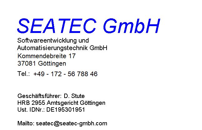 SEATEC GmbH Adresse